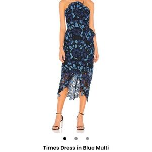 REVOLVE Elliatt Blue Floral Dress